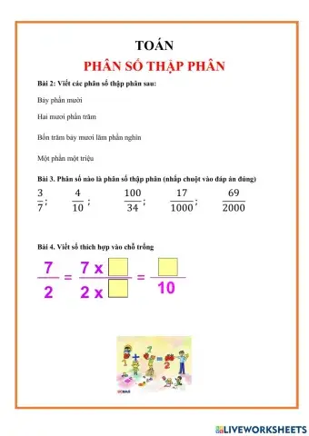 Phân số thập phân