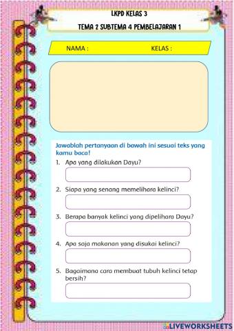 Lkpd tema 2 subtema 4 pembelajaran1