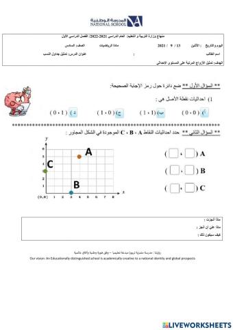 المستوى الإحداثي