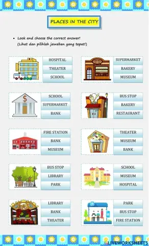 Grade 7 unit 4 (Places in the city)