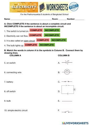 The Simple Electric Circuits