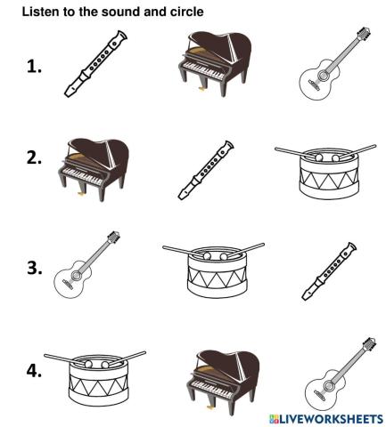 English - Musical instruments 1