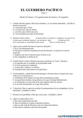 El guerrero pacífico 3