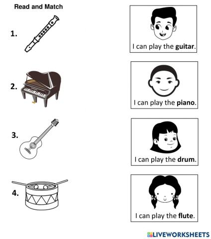English - Musical instruments 2