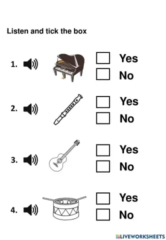 English - Musical instruments 3