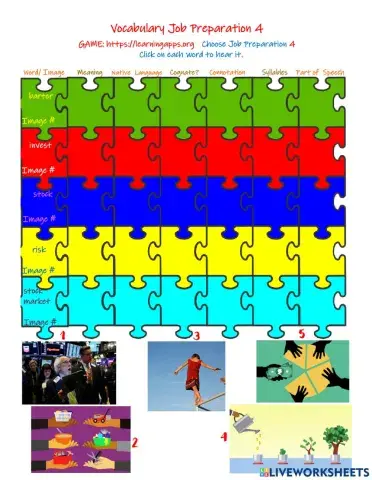 Vocabulary Job Preparation 4