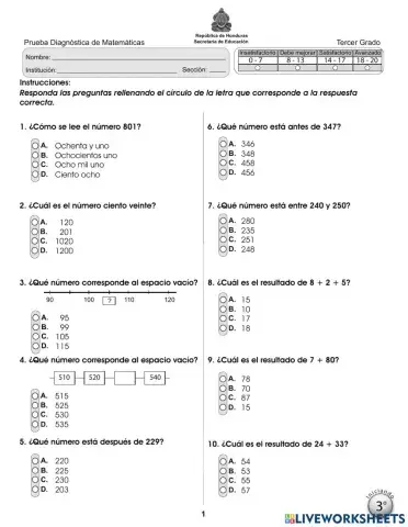 Pruebas Diagnosticas