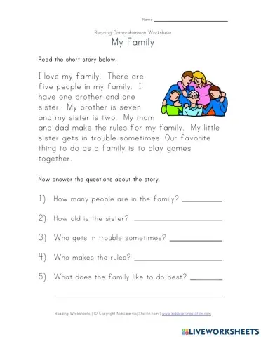 Reading comprehension