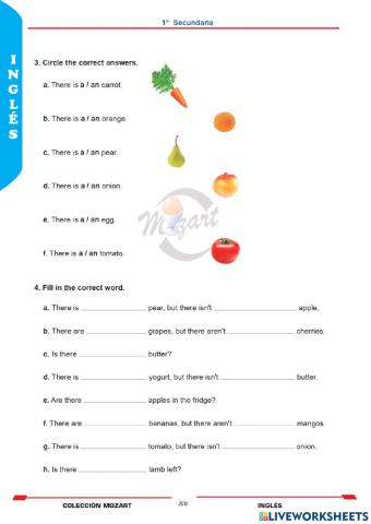 Unidad 7 - Inglés 1°