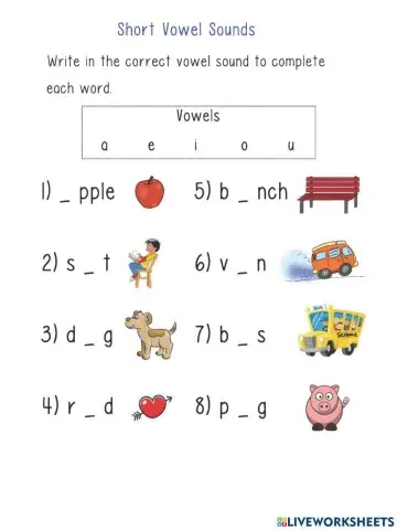 Short vowels