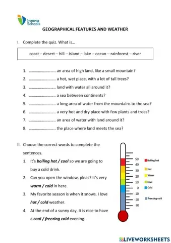 Geographical features