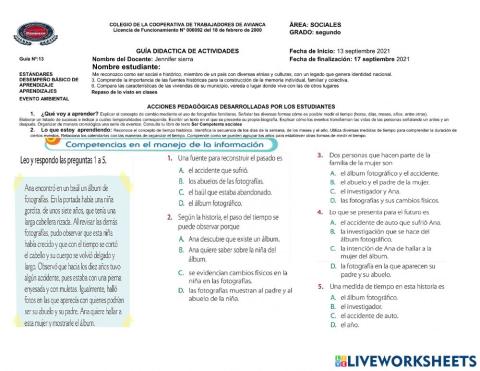 Repaso pruebas saber