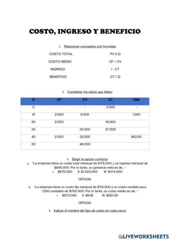 Costos de Producción
