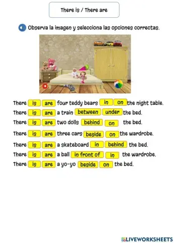Prepositions of place