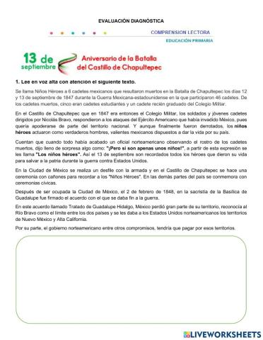 Niños heroes recuento