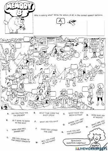 Grammar Ex. - Questions (Diff. tenses)