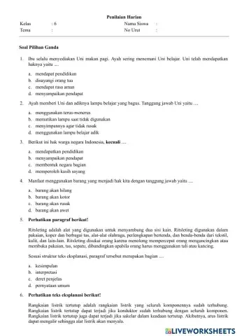 PH Tema 3 Sub Tema 1