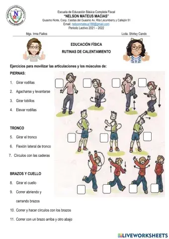 Rutinas de calentamiento