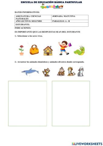 DIAGNOSTICO CIENCIAS NATURALES