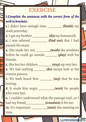 Gerunds and infinitives