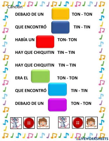 Canción debajo de un botón