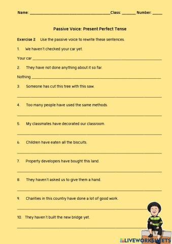 Active Voice and Passive Voice: Present Perfect Tense (P1)