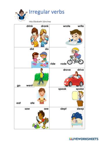 Irregular verbs