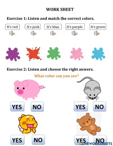 B2-Unit1:Colours-WS1