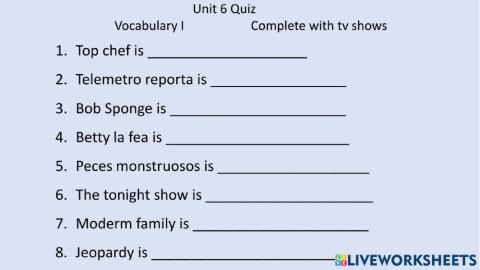 Unit 6