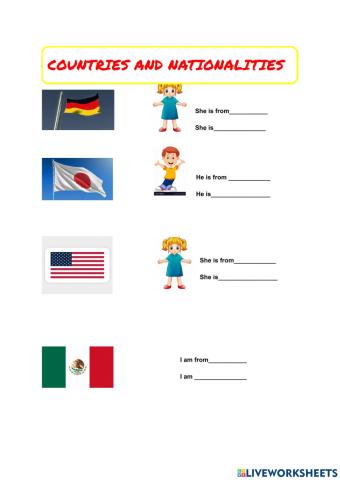 Countries and nationalities