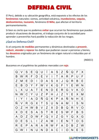 Lectura Defensa Civil