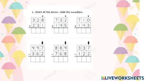 Adding-Subtracting 3 digit numbers