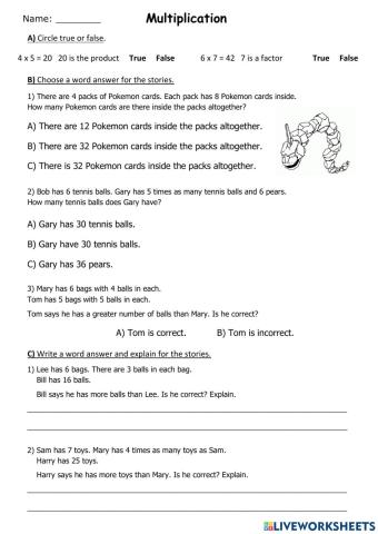 G3 Multiplication w3