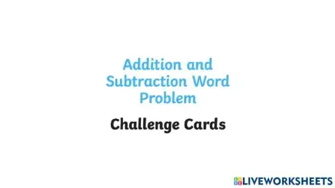 3 Digit Addition and Subtraction Word Problem