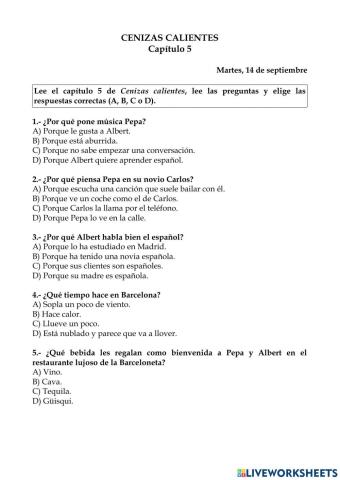 Cenizas calientes. Capítulo 5