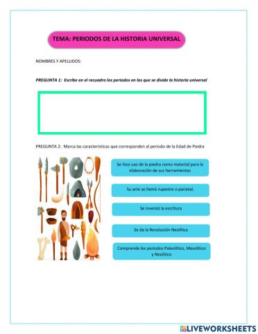 Periodos de la historia universal