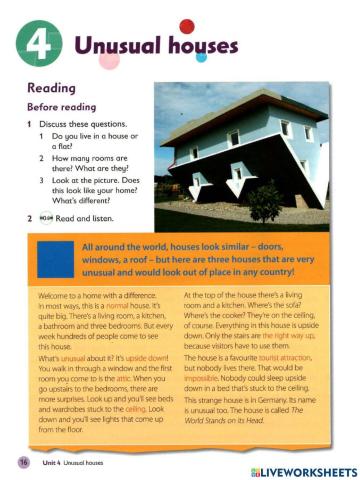 Reading Comprehension - Unit 4