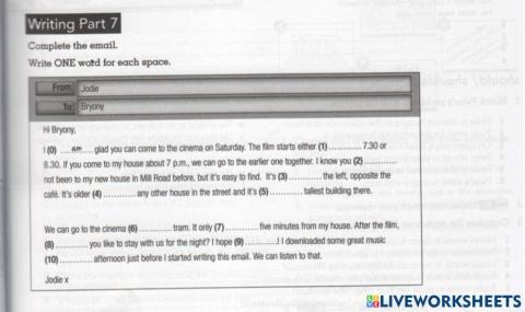 Compact KET-Unit 6-Writing Part