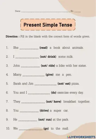 Present Simple Tense