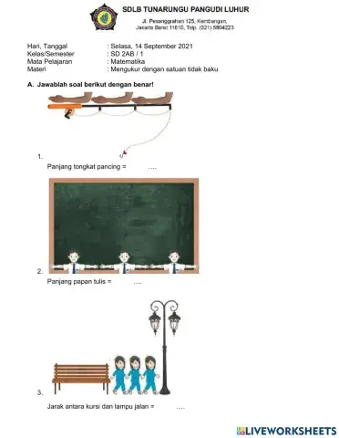 Mengukur panjang dengan satuan tidak baku