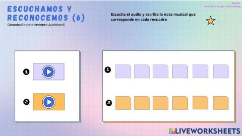 Dictados Melódicos 6 (1ro. y 2do)