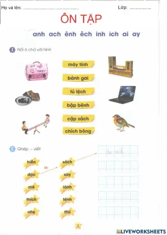 PBT Tiếng Việt ôn tập đầu lớp 2 (3)