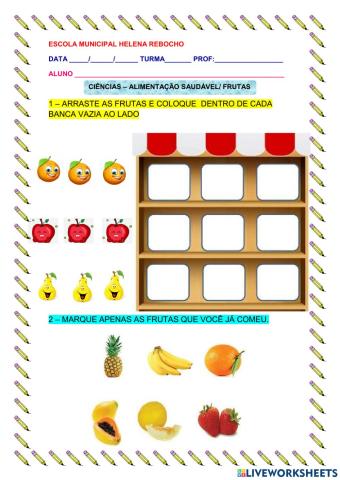 Alimentação Saudável- Frutas