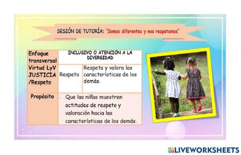 Somos diferentes y nos respetamos
