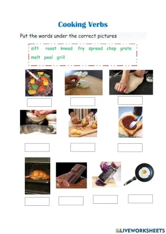 Cooking verbs