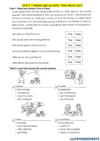 I always get up early