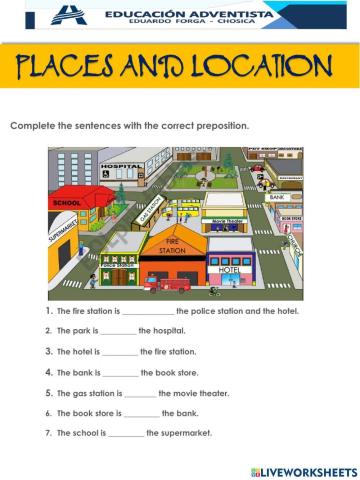 Places and prepositions
