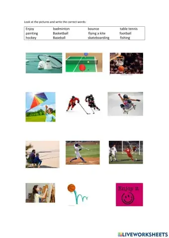 Vocabulary Starters Activities