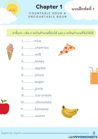 Countable & uncoutable noun