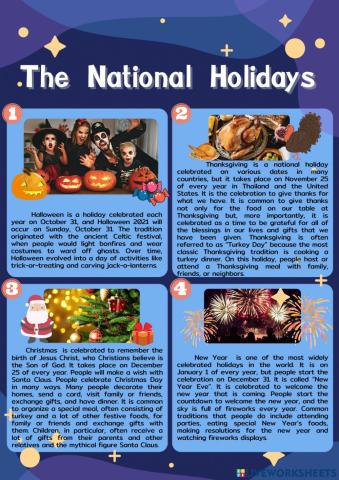 The National Holidays